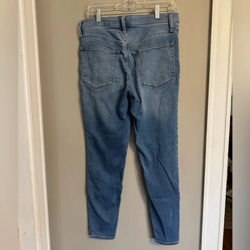 J. Crew 10” High Rise Medium Blue Skinny Jeans